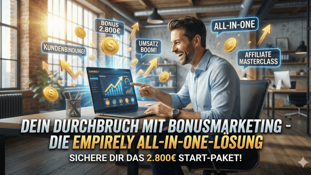 Wie Bonusmarketing und die richtige Plattform mein Business retteten