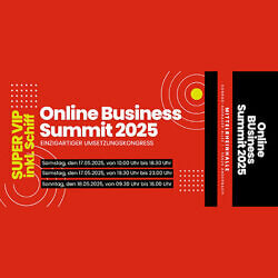 Online-Business-Summit OBS 2025 und bekomme Boni im Wert von 1.077,99 Euro kostenlos dazu