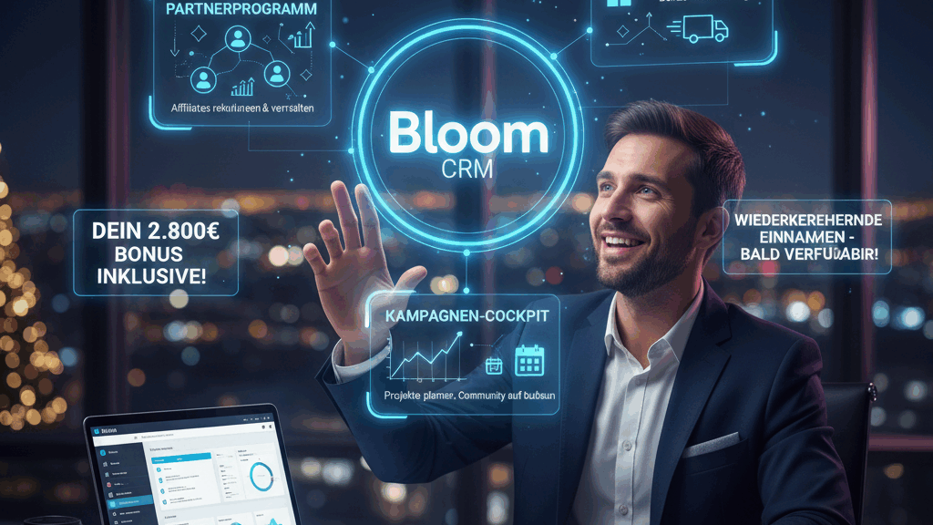 Der Durchbruch 2026: Wie Du mit Bloom CRM und unseren exklusiven GRATIS-Anwendungen dein eigenes Affiliate-Imperium aufbaust – Sorgenfrei, Automatisiert & mit 2.800€ Bonus (Jetzt Gratis testen!)