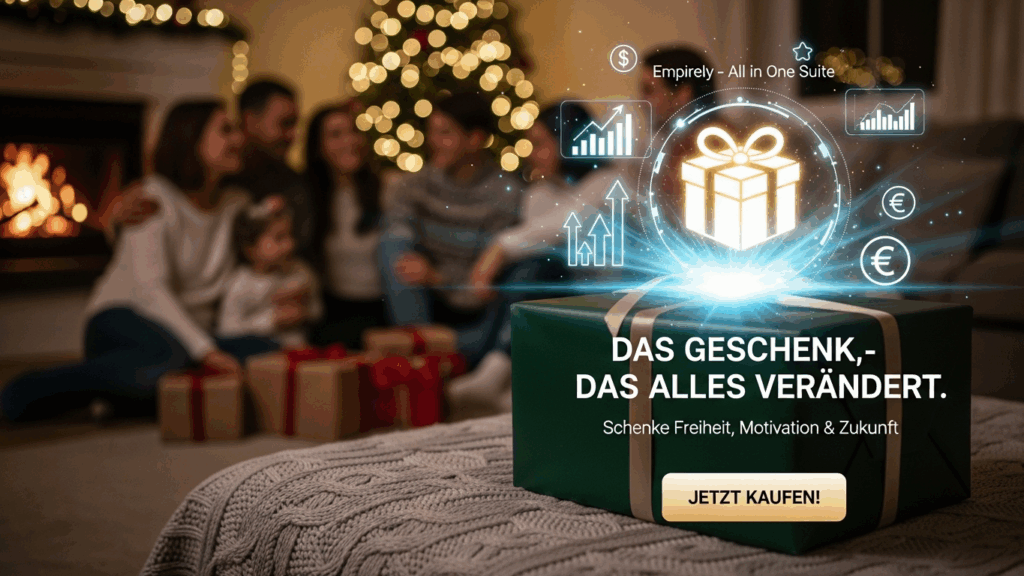 Weihnachten 2025: Schluss mit langweiligen Geschenken! Schenke Lebensmotivation, Freiheit und einen Neuanfang – mit der Empirely All-in-One Suite