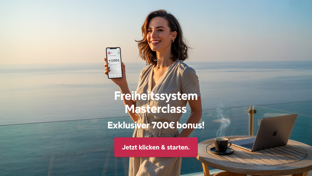 Freiheitssystem Masterclass Test 2025: Mein exklusiver Report – Mit dem Handy 1.000€/Monat? Das steckt WIRKLICH dahinter.