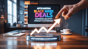 Das Geheimnis ist gelüftet: Ihr lebenslanges "Front-Row-Ticket" für nur 99€! Affiliarena Black Week Deals enthüllen die PRODUKT-PLATZIERUNG