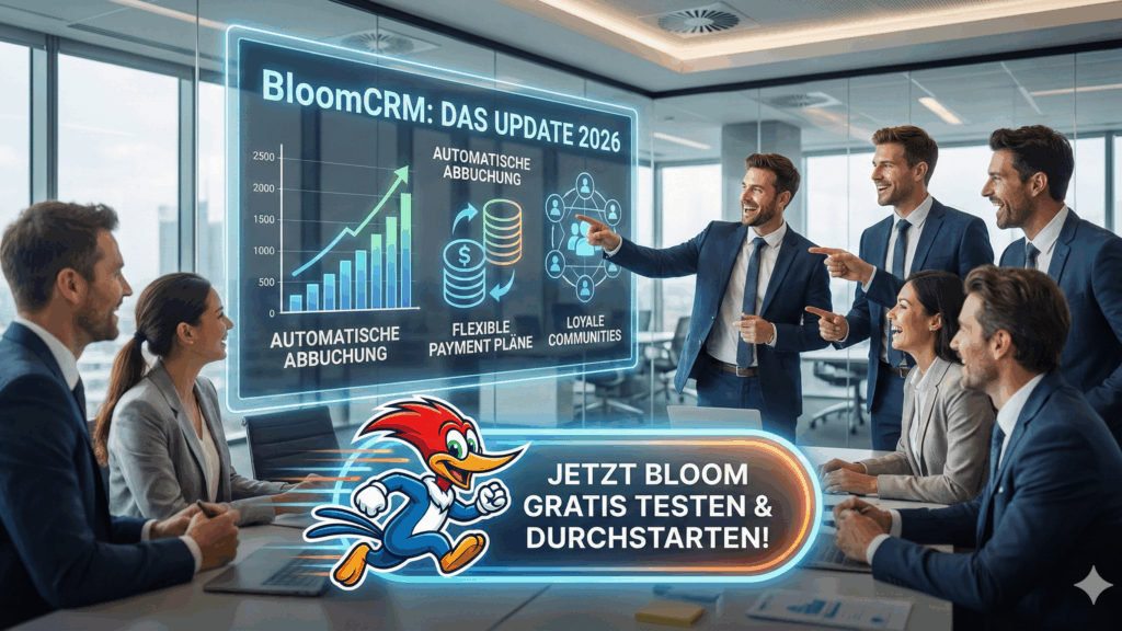 BloomCRM deutsch: Eine Woche der gigantischen Updates steht bevor – Dein Start 2026 beginnt jetzt!