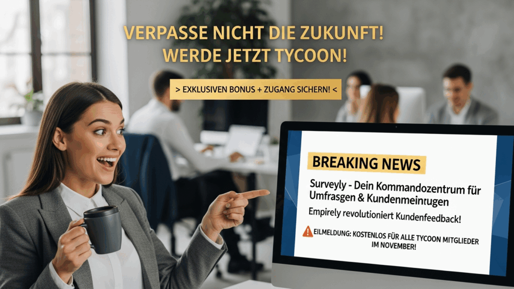 BREAKING NEWS: Surveyly (Analyse & Test) – Adeel Chowdhrys Empirely-Plattform erhält ihr "Kommandozentrum". Wird DIES die Tycoon-Mitgliedschaft im November revolutionieren?