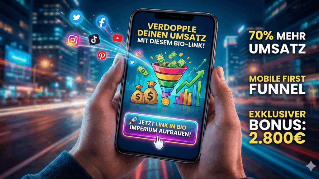 Link in Bio Creator: Warum Du 70% Deines Umsatzes verschenkst
