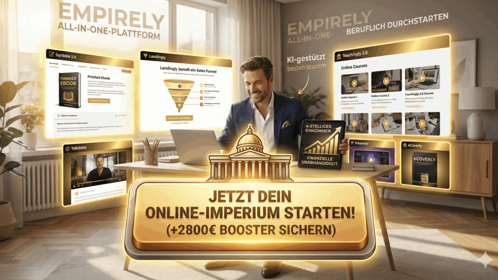 Warum die EMPIRELY ALL-IN-ONE-PLATTFORM dein Ticket in die finanzielle Unabhängigkeit ist